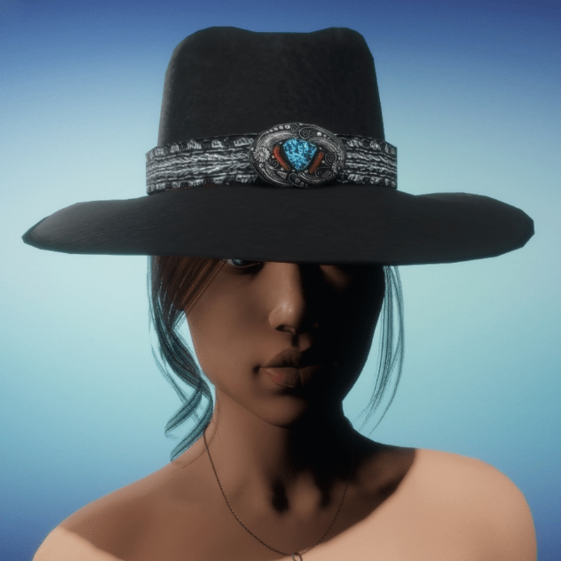 COWGIRL HAT - Black