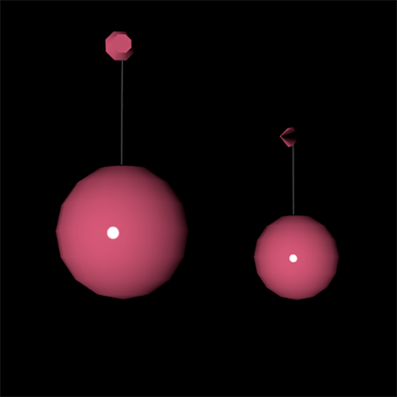 1960's dangle ball earrings