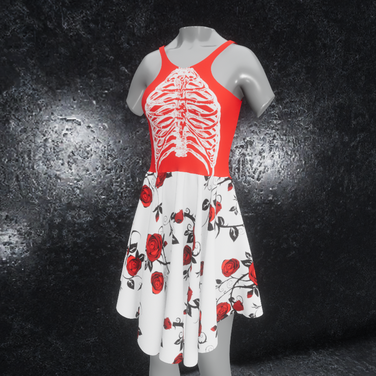 Dress Halloween 2020 white red