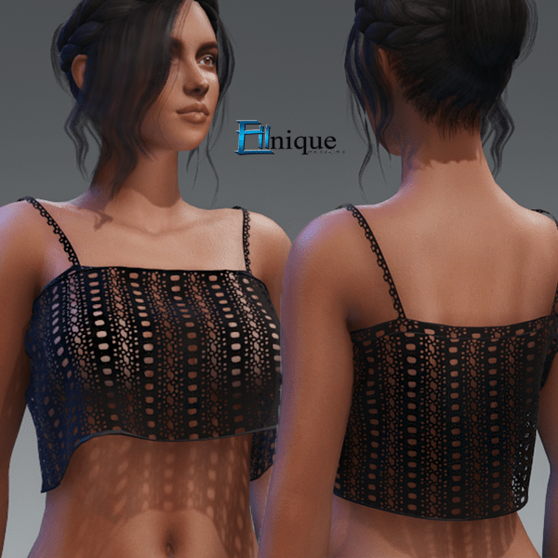 Lilly Black Lace Top