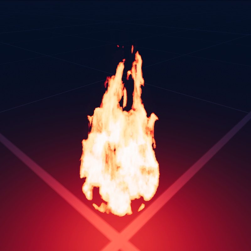 Red Fire Bolt Particle