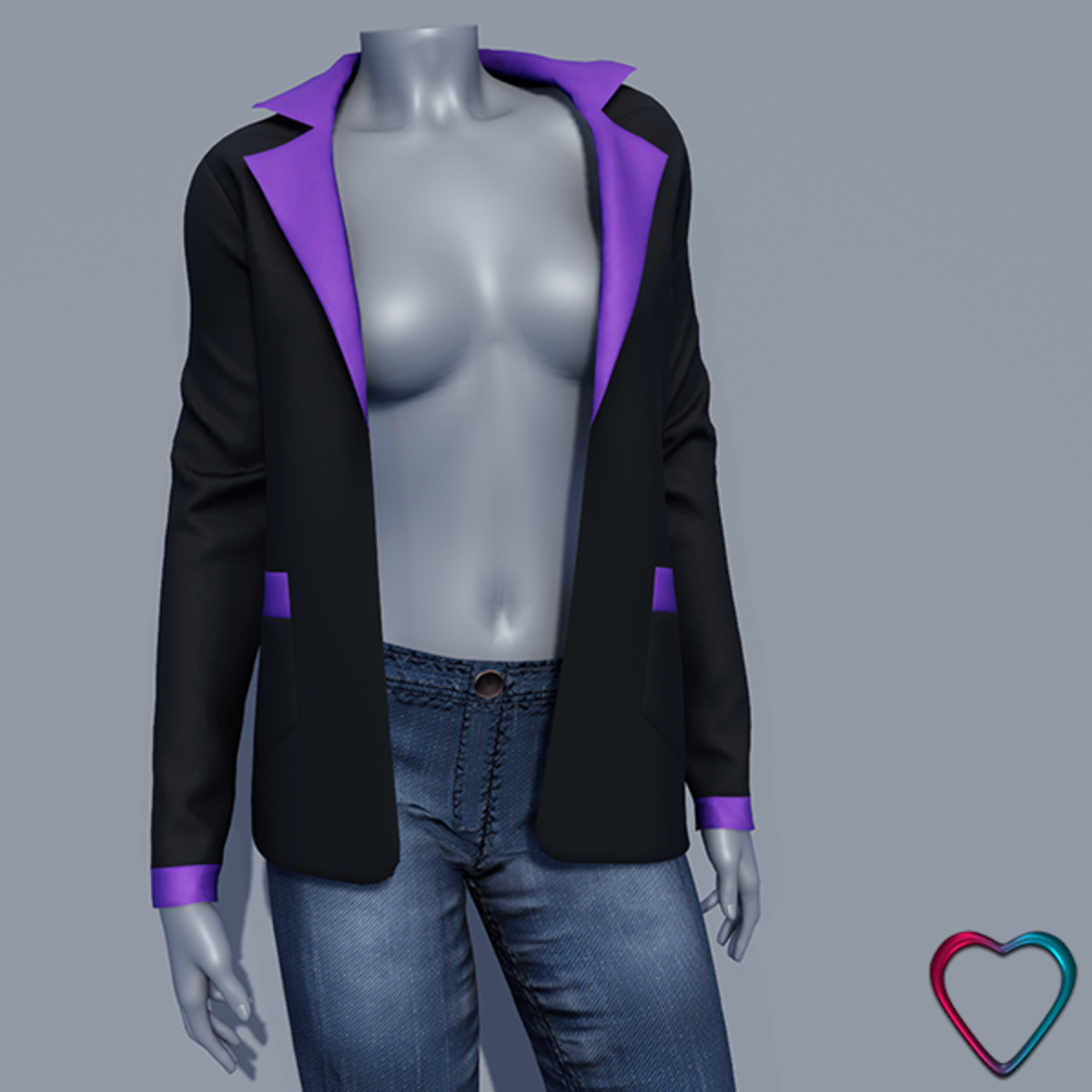 Women Blazer Jacket - Purple