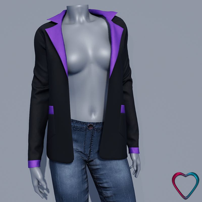Women Blazer Jacket - Purple