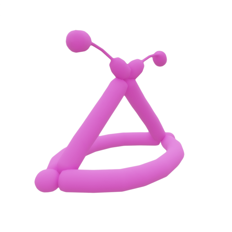 Balloon hat (pink)