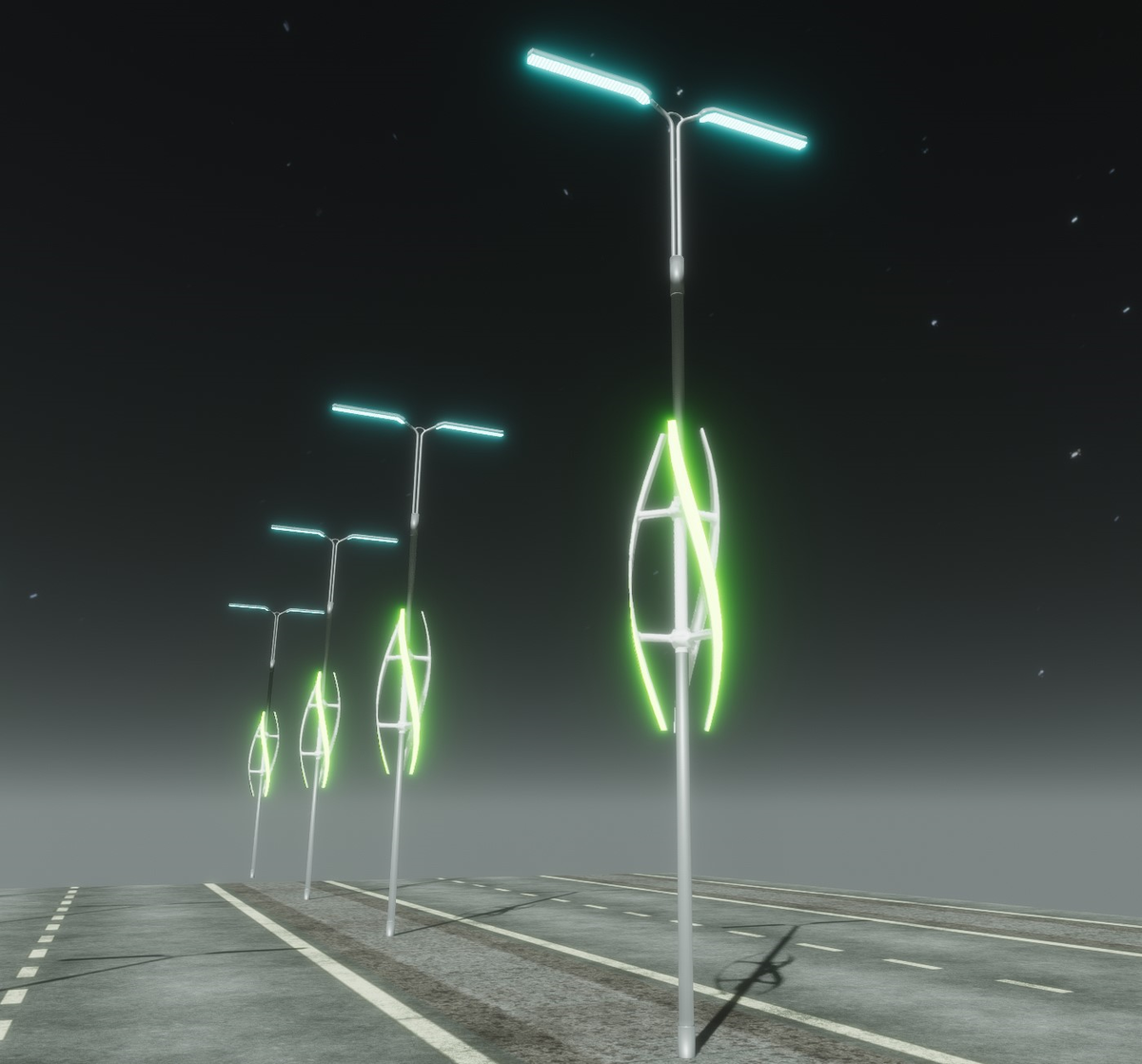 Animated Futuristic Led Lamp