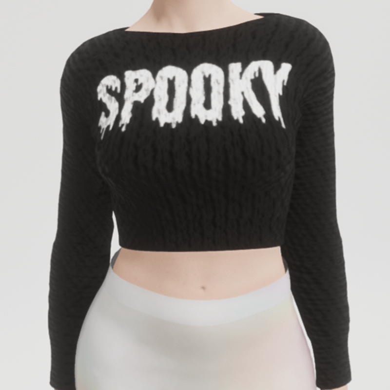 Cozy Spooky Pullover knitted