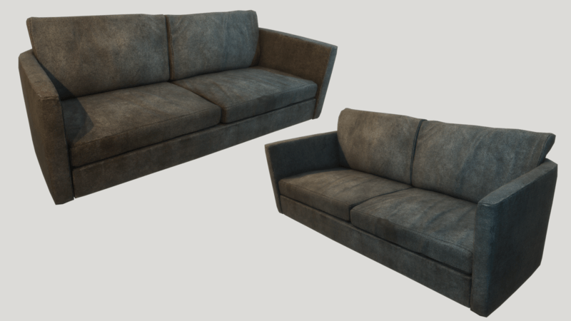 Old Dirty Couch - Dark Grey