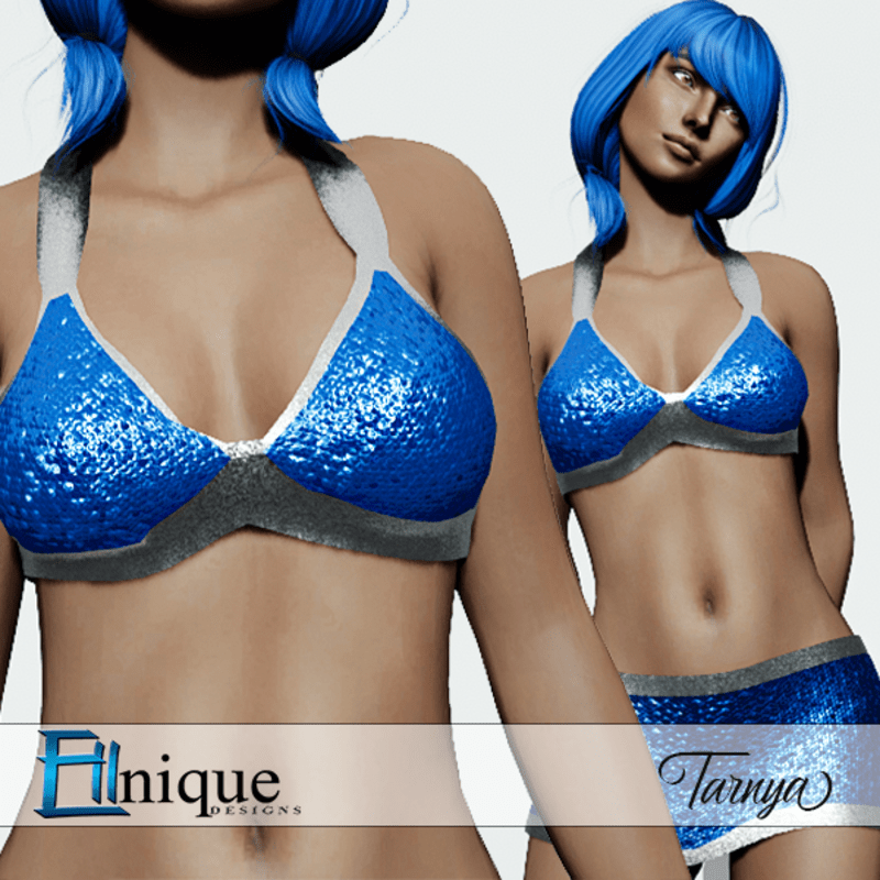 Tarnya Blue Clubbing Sequin Top