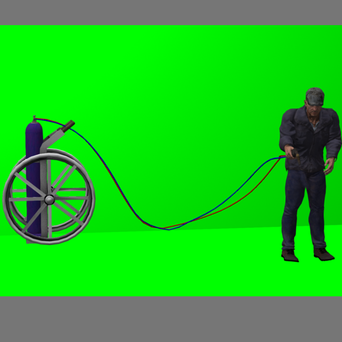 Ludwig mit Schweisswagen