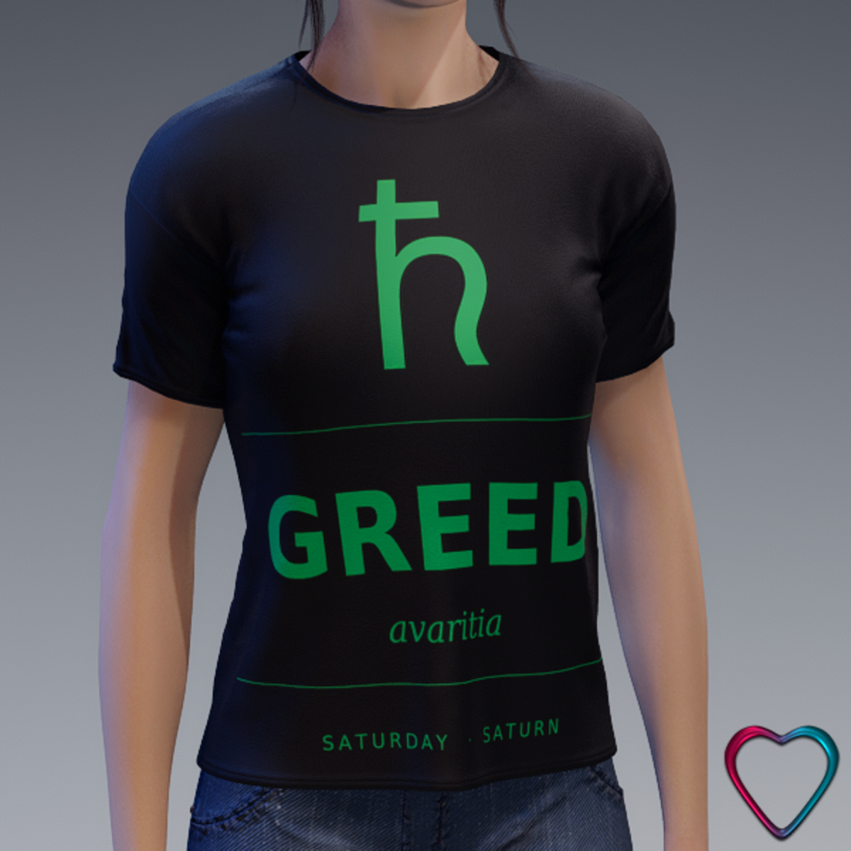 Women TeeShirt - 7 Deadly Sins - Greed
