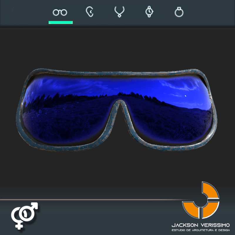 AI glasses 1- Blue