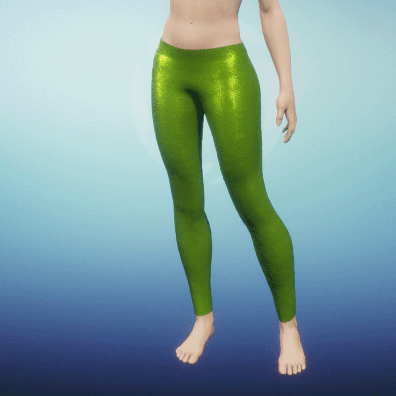 Shiny Leggings light green