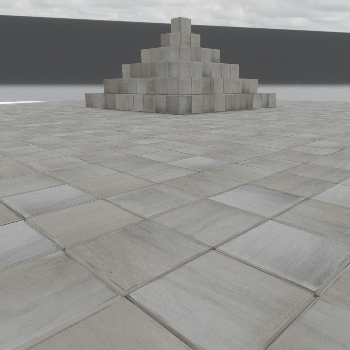 100 flat blocks plus square block