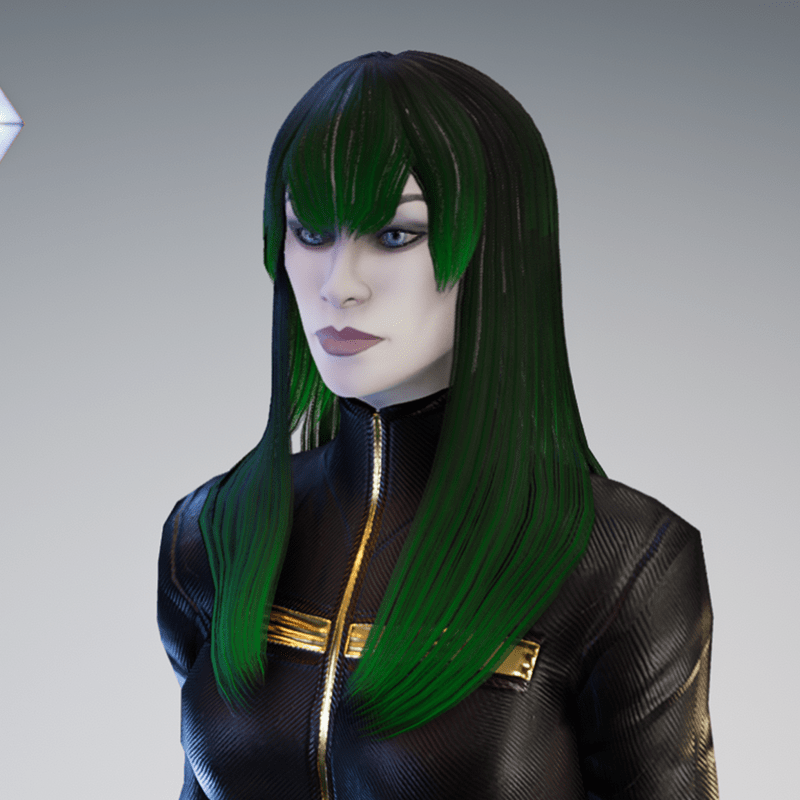 Female Hair 02 - Skin 02 - Not Tintable