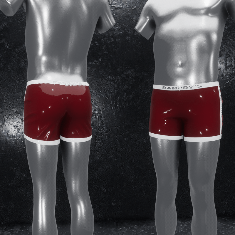 Boxer Briefs latex dark red