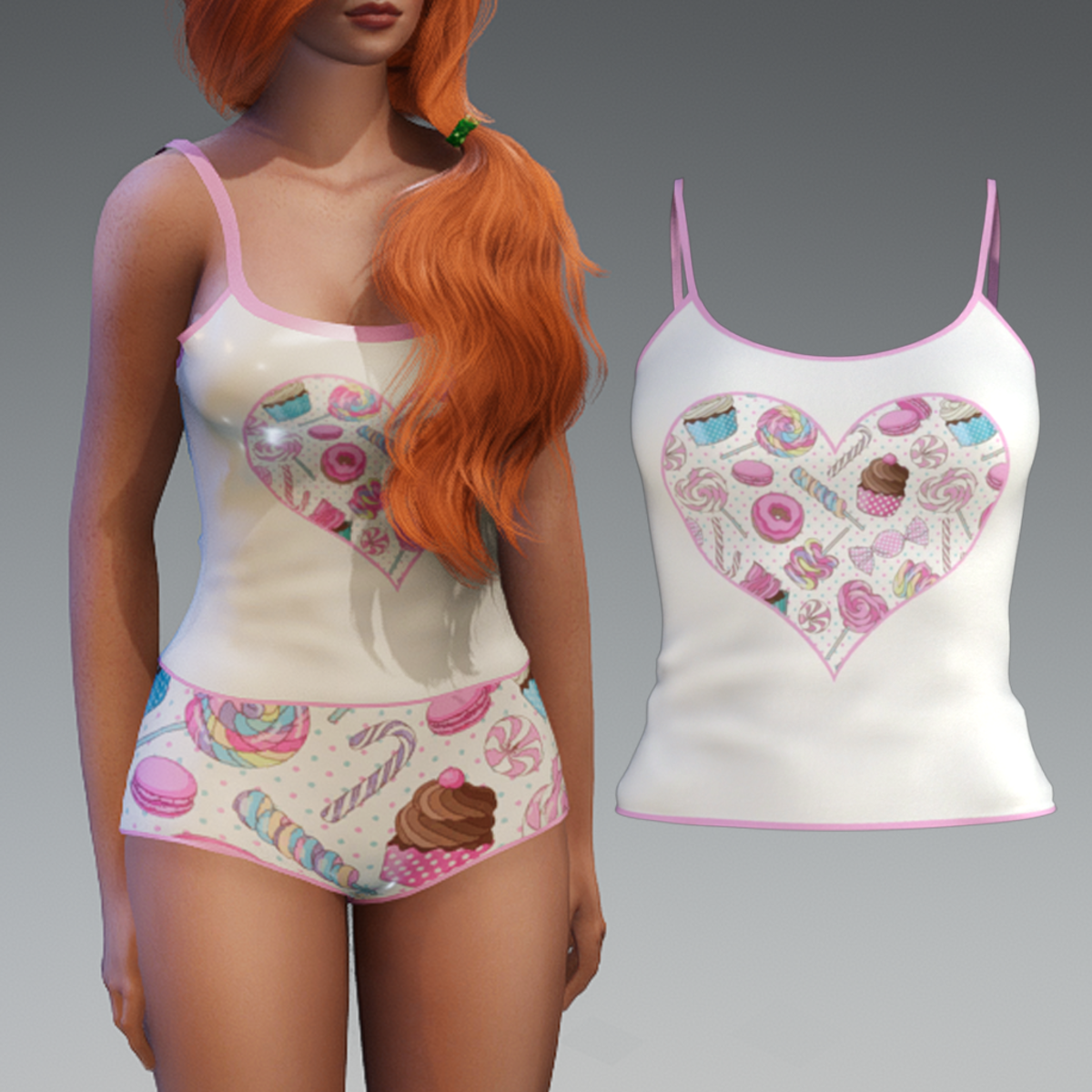 :::LYNX::: Game Girl Pjs - Top