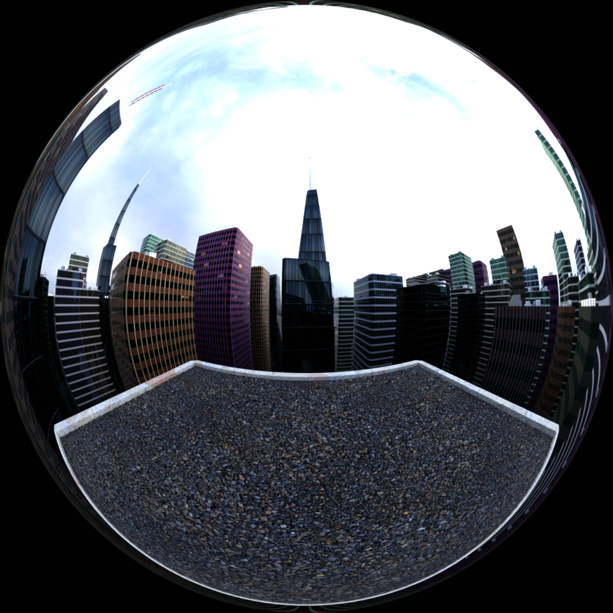 City Rooftop Midday Overcast v2