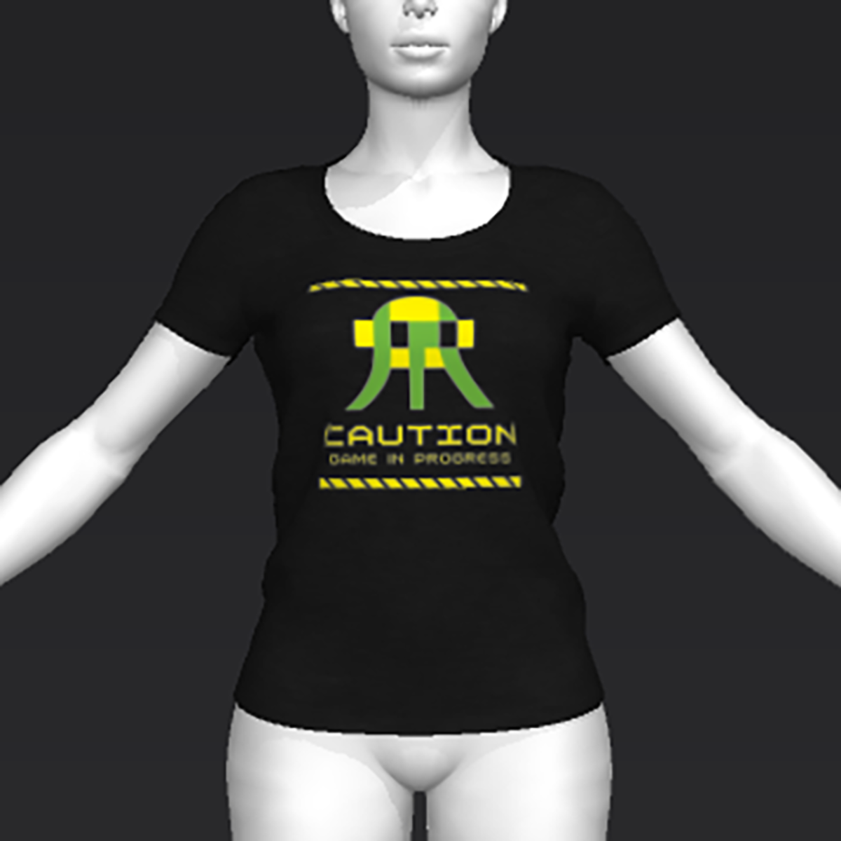 Ready Player One: Defender T-Shirt 02 (Black) (W)