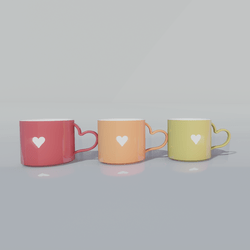 Heart Tea Mug [Pack B]