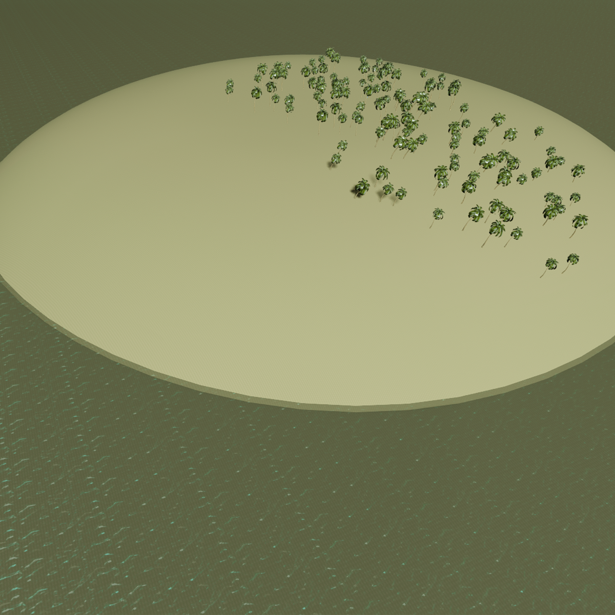 Island With Ocean (Animated)