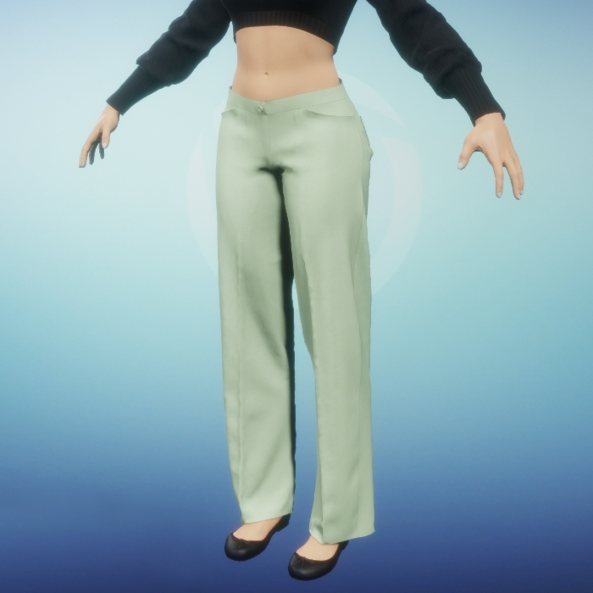 Womens Dress Slacks - Mint