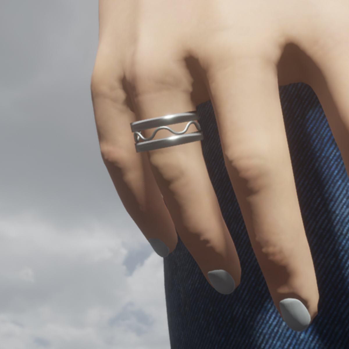 Ring with Waves
