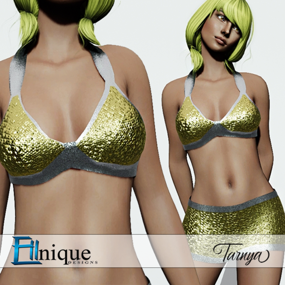 Tarnya Gold Clubbing Sequin Top