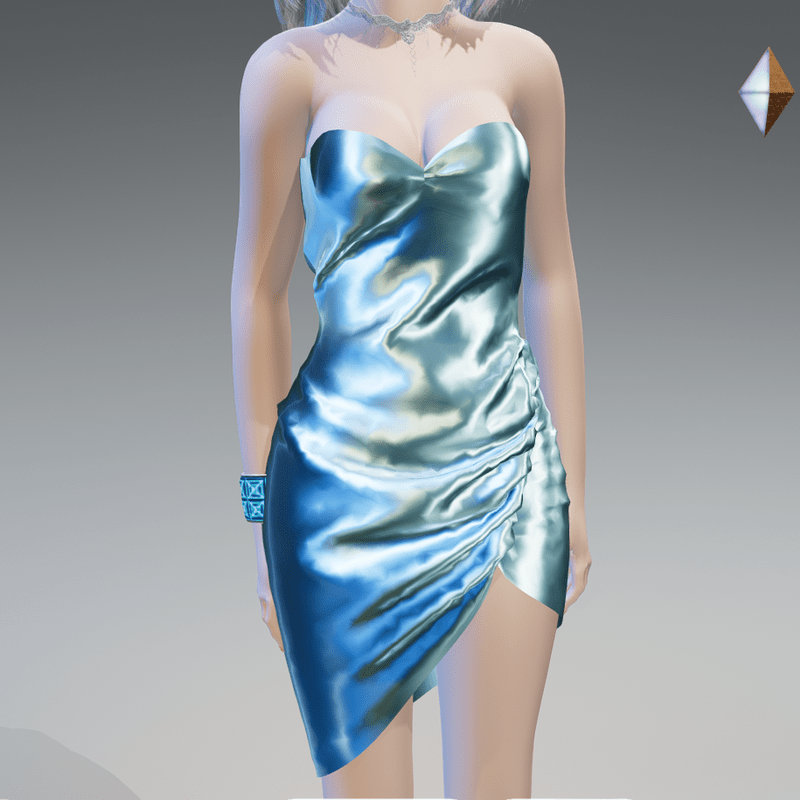 Sky Side-Drape Cocktail Dress - Female