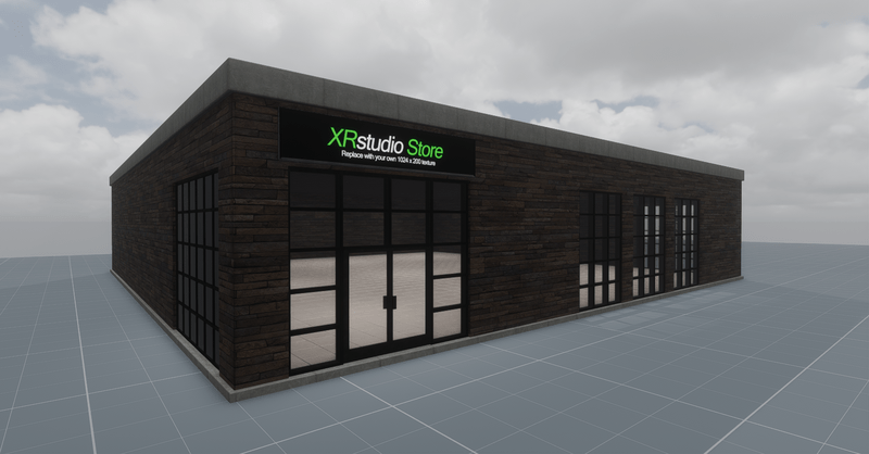 Commercial shop/store building - XRStudio