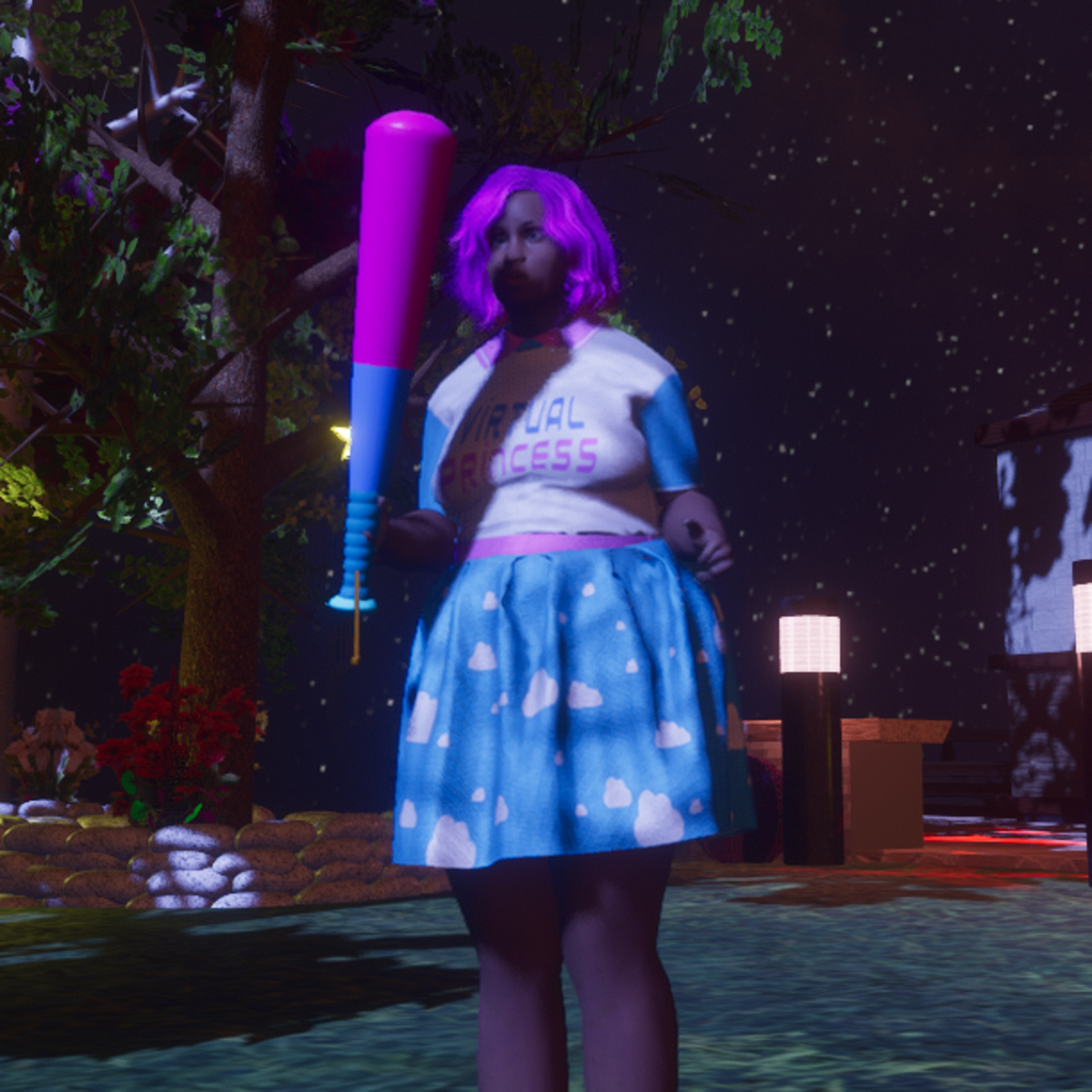 Wiffle Bat (tintable) Squeek Sound