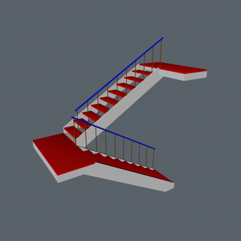 staircase square right