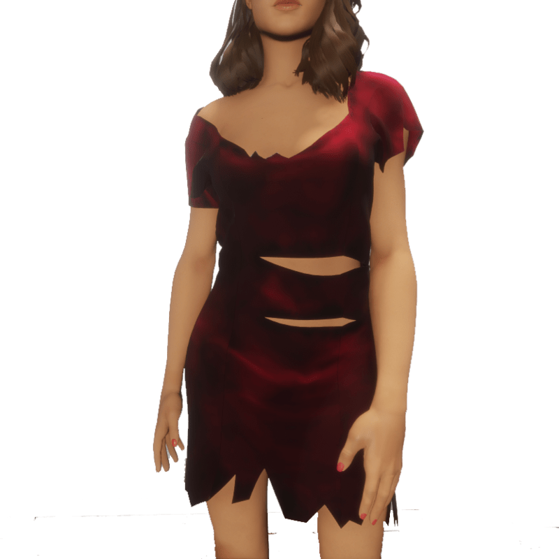 Zombie tattered dress 2