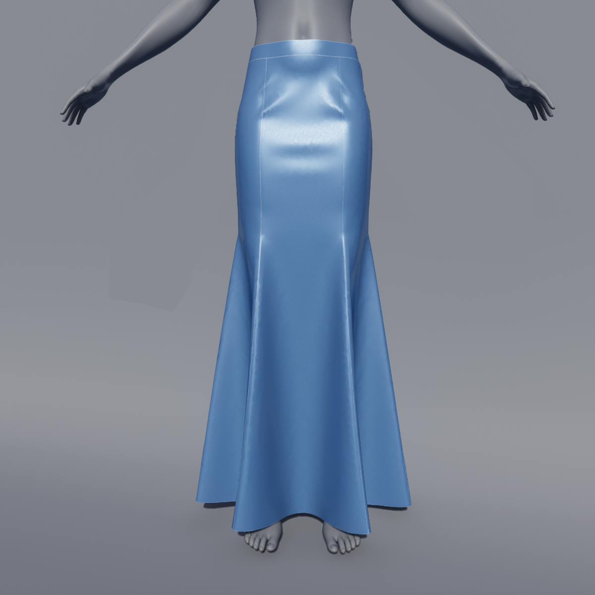 SOPHIA MERMAID SKIRT BLUE1