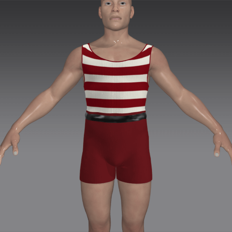 1924 men's swimsuit