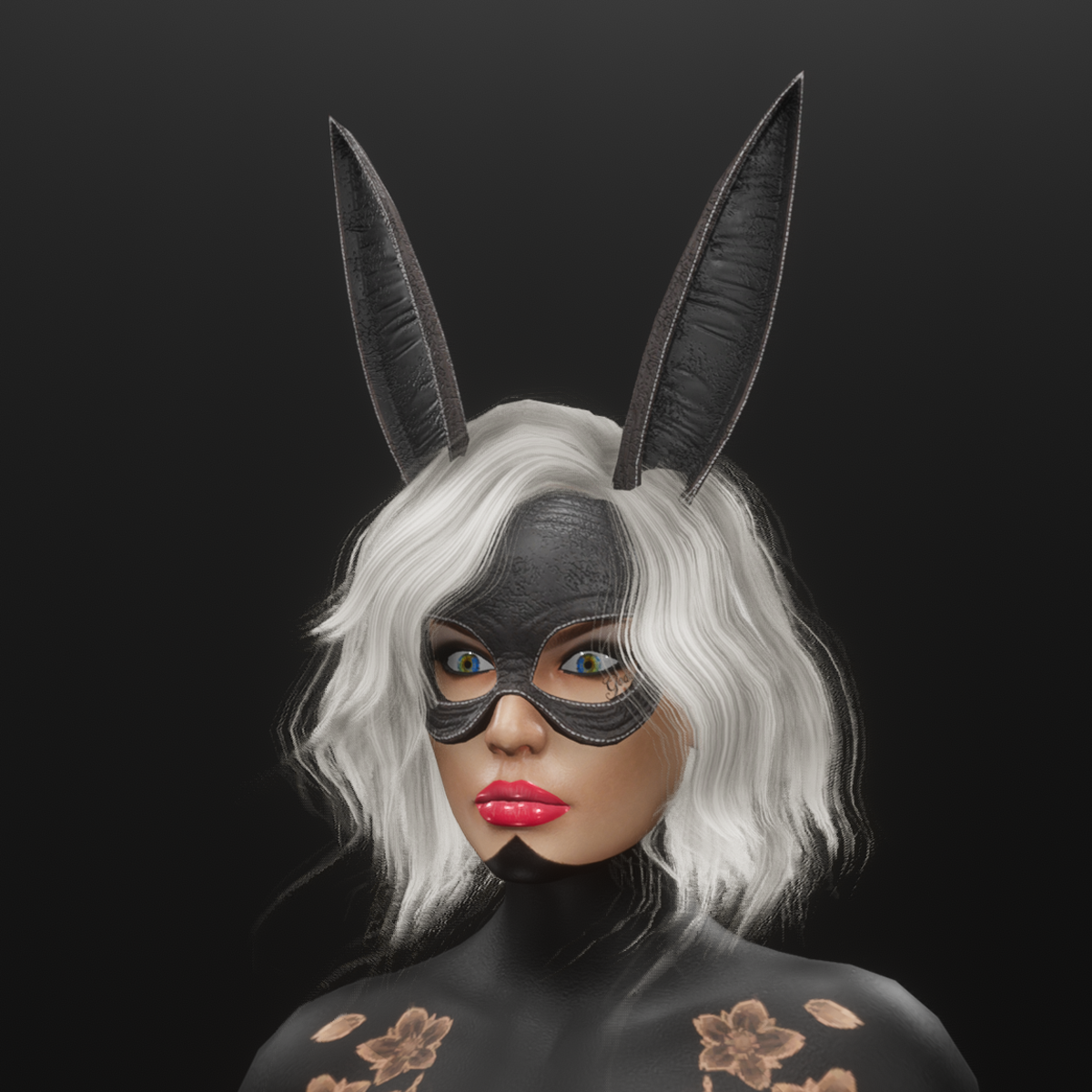 Bunny mask (leather)
