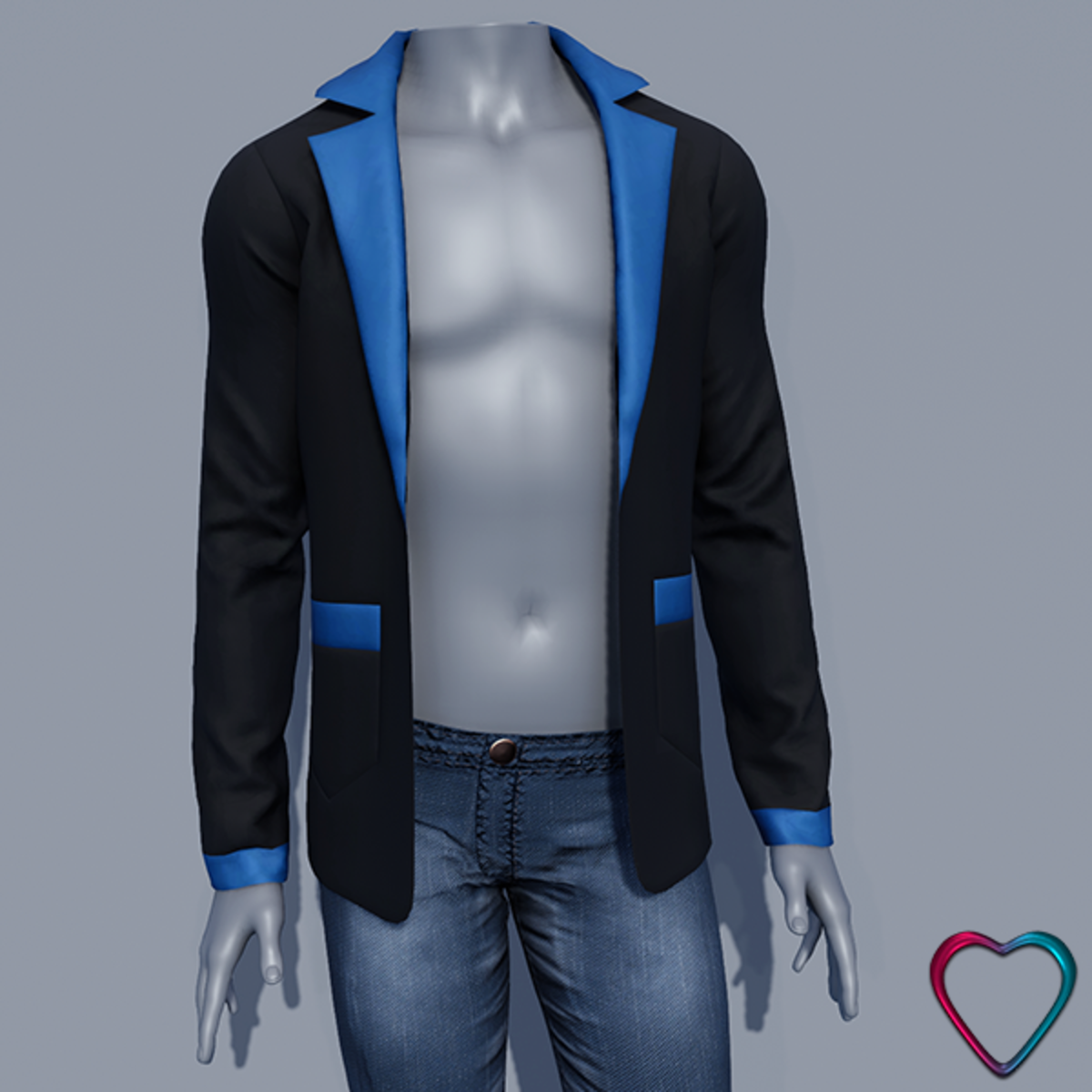 Men Blazer Jacket - Blue
