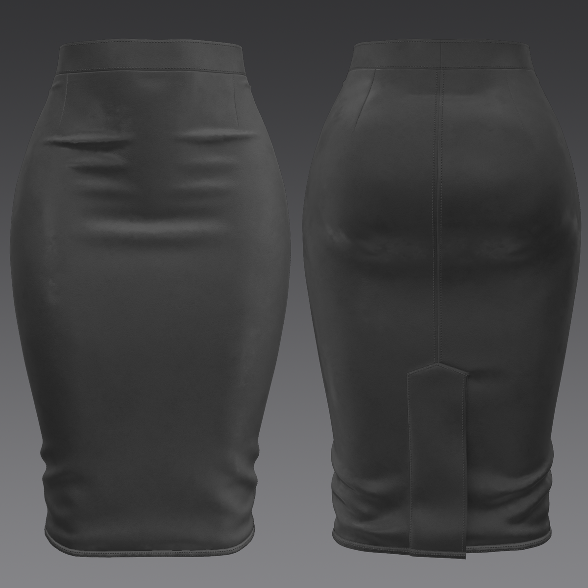 Leather Pencil Skirt