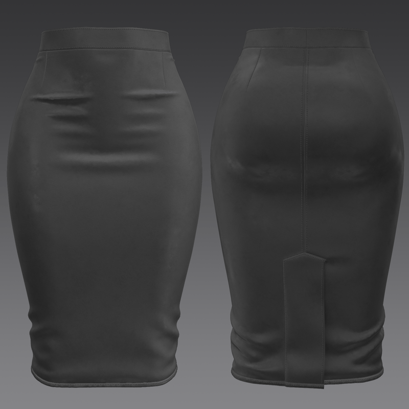Leather Pencil Skirt