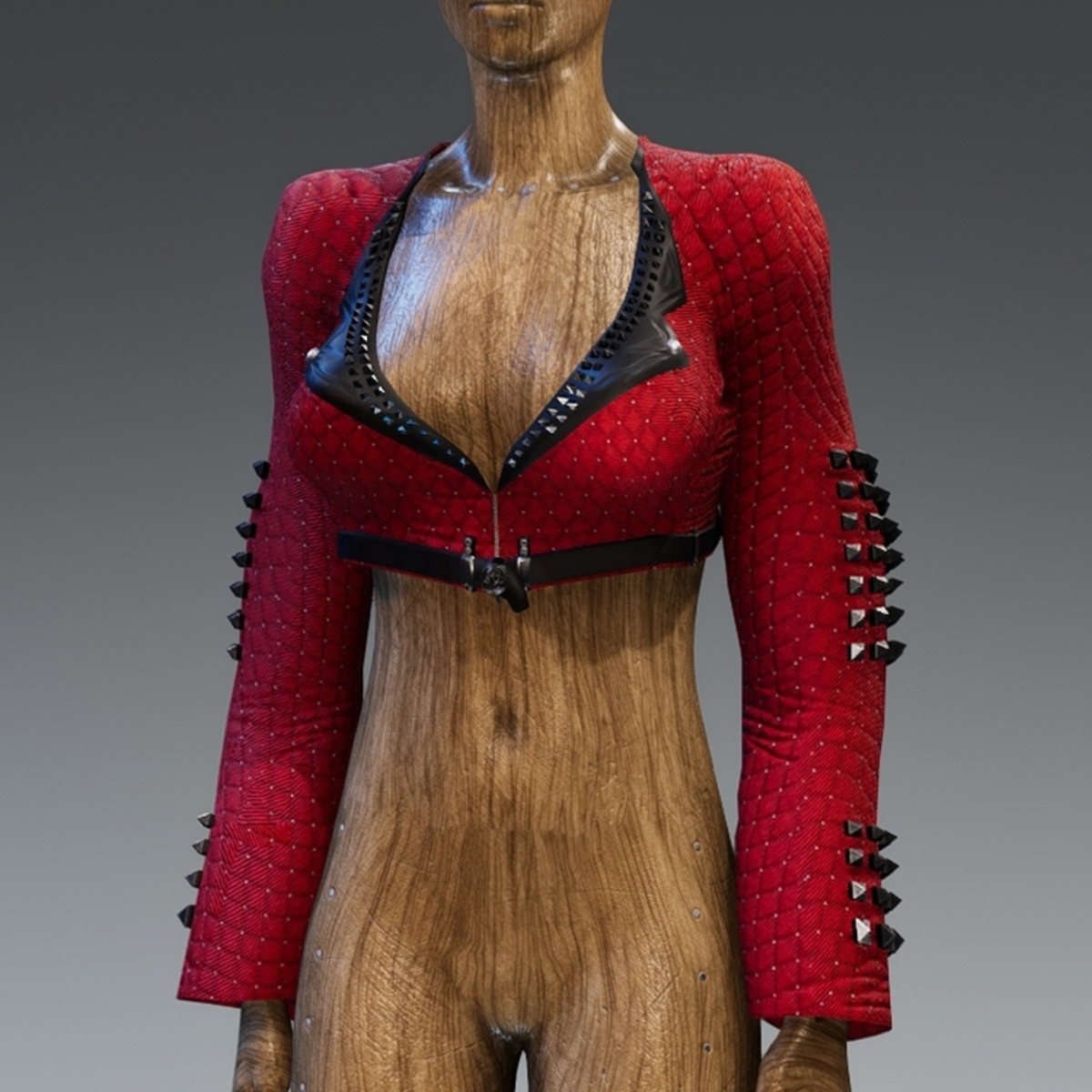 Toxic Red diamond jacket