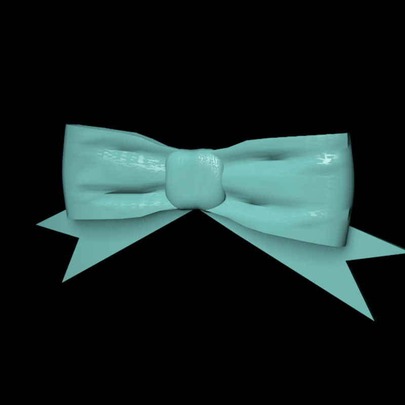 grosgrain waist bow-- aqua
