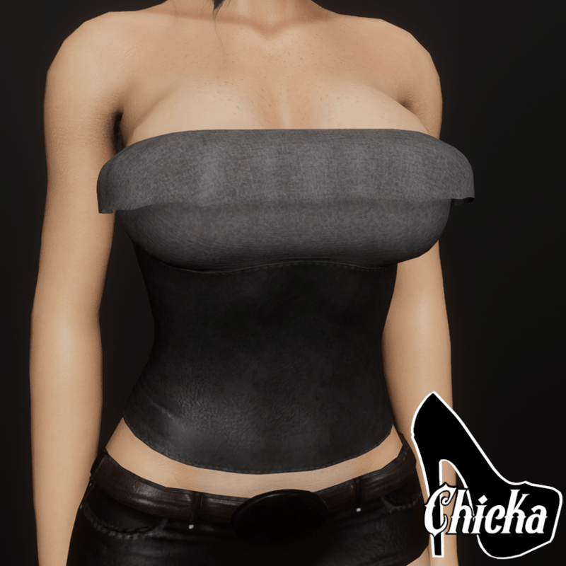 Corset with ruffle top (CHICKA AVATARS)
