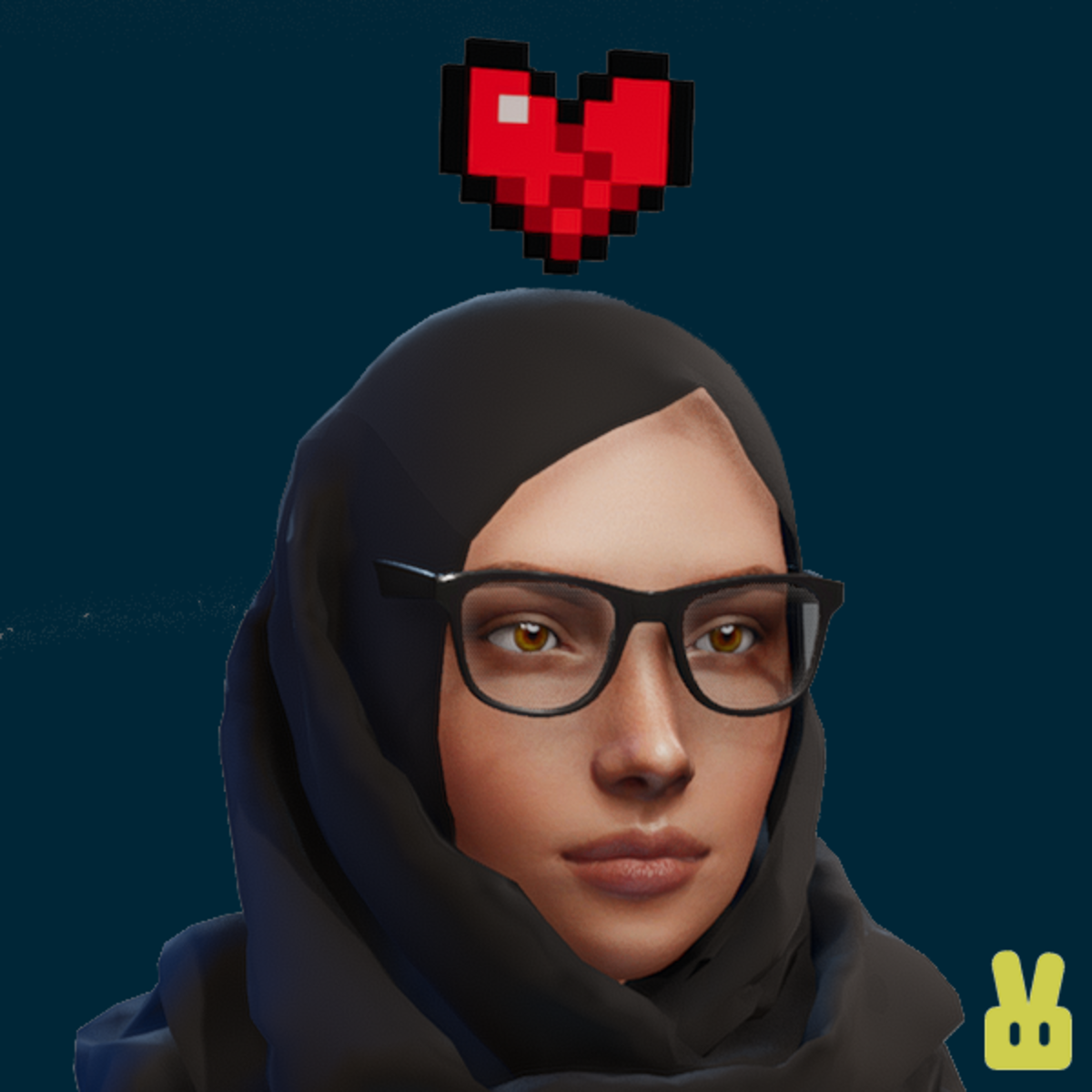 broken pixel heart