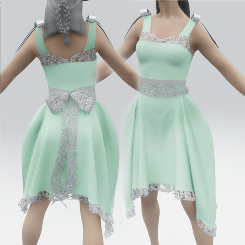 Dolly Summer Dress - Mint