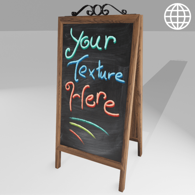 Editable Shop Front Chalkboard