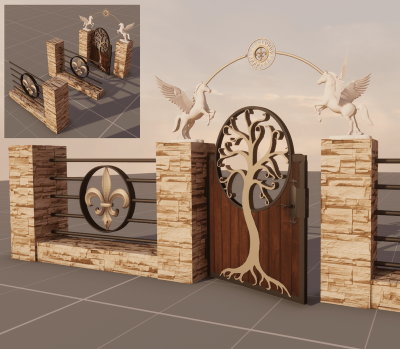 gate and fence modular