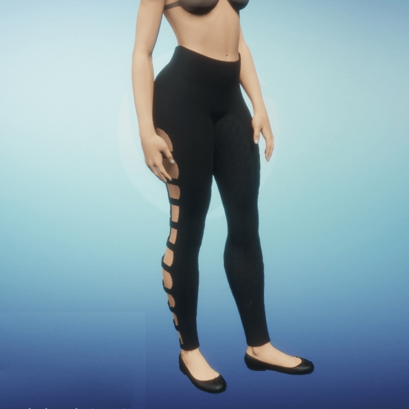 Strapped Leggings - Black