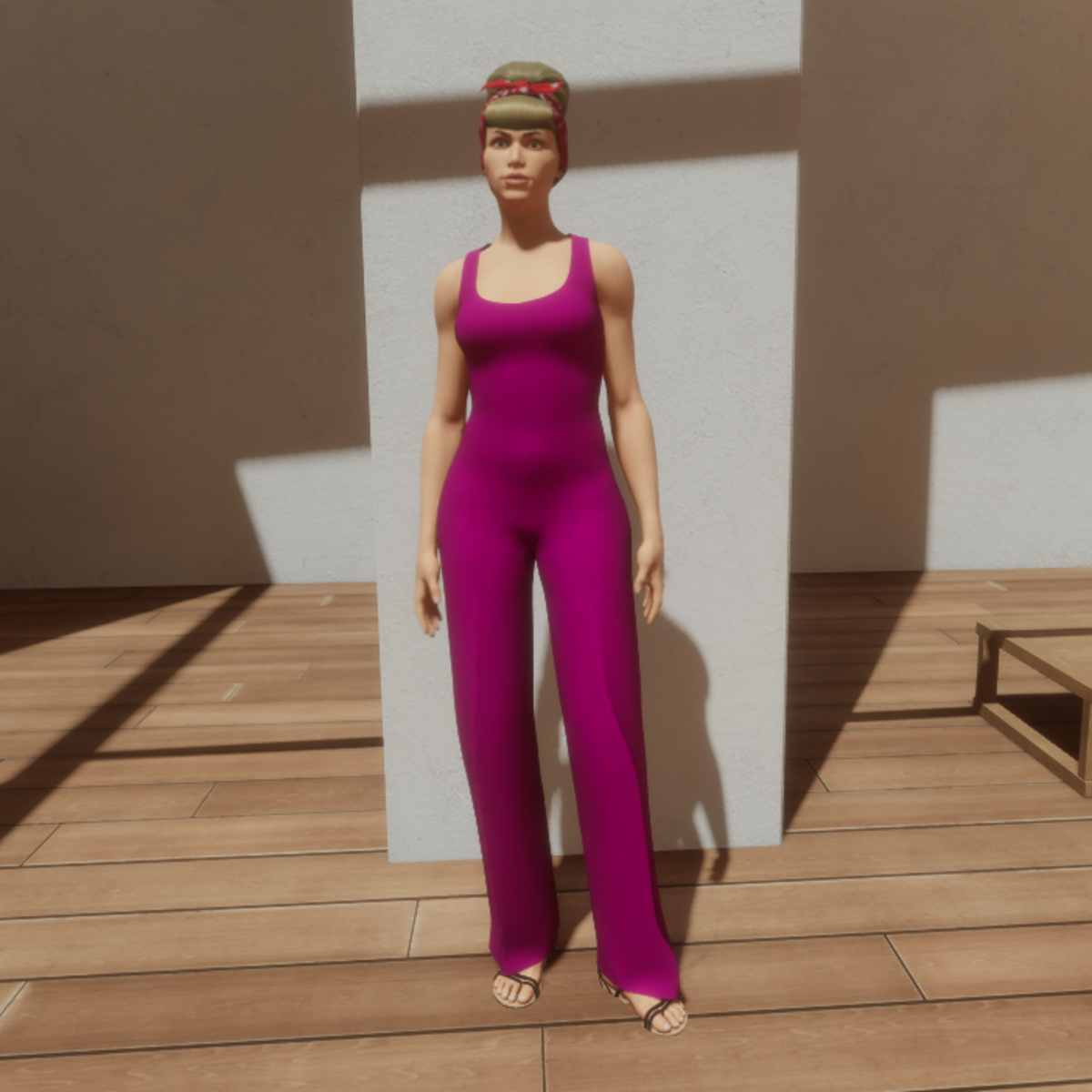 TKA-Jumpsuit pink cotton