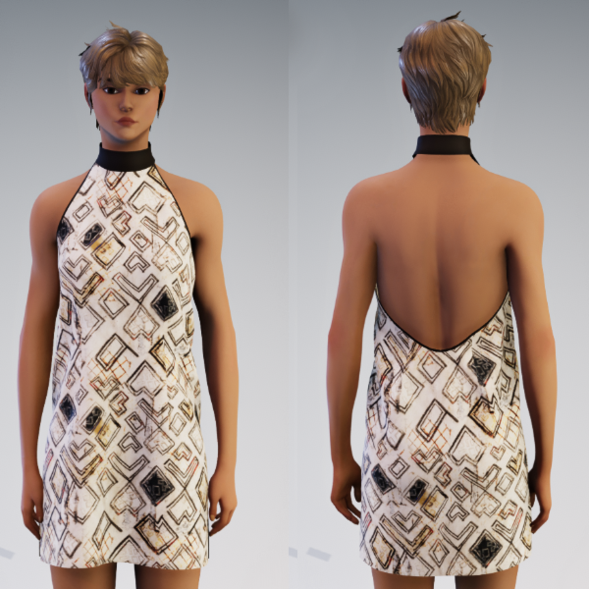 Club Dress Tan - AV 2.0