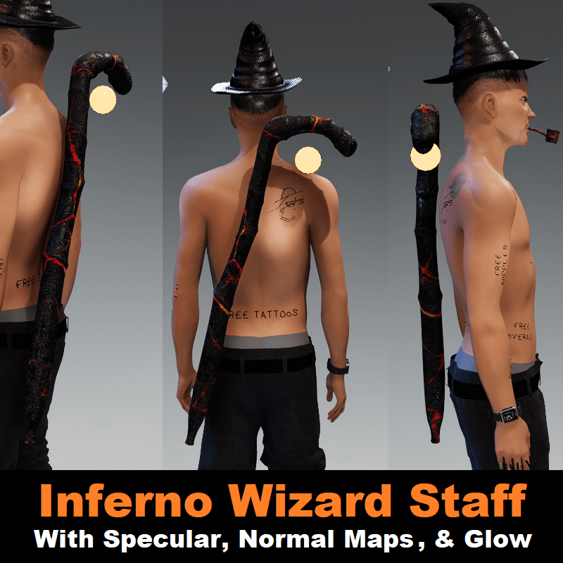 Inferno Wizard Staff