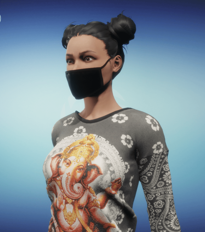 FaceMask HelloWorld female